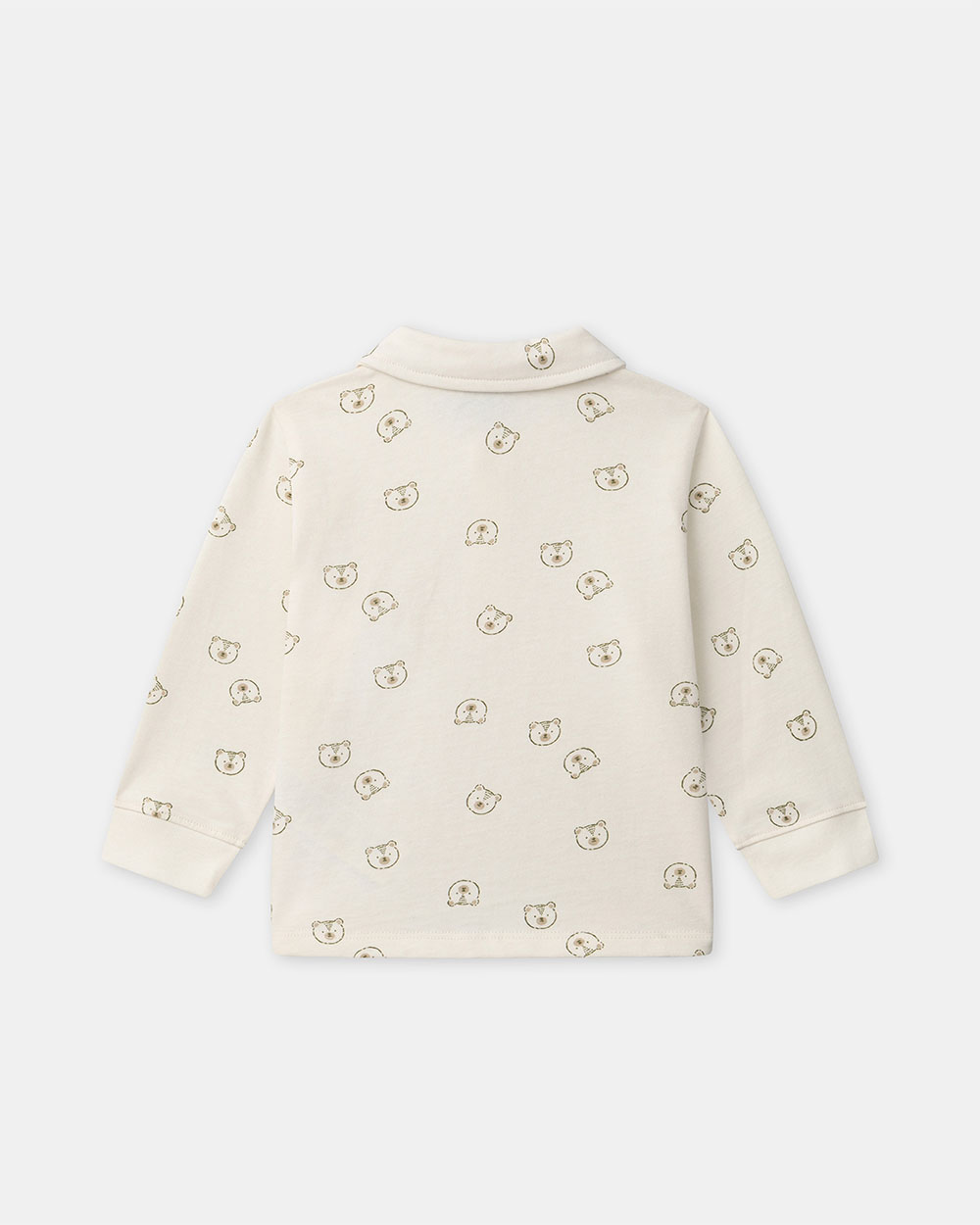 Bear print polo shirt Ecru colour  Sergent Major