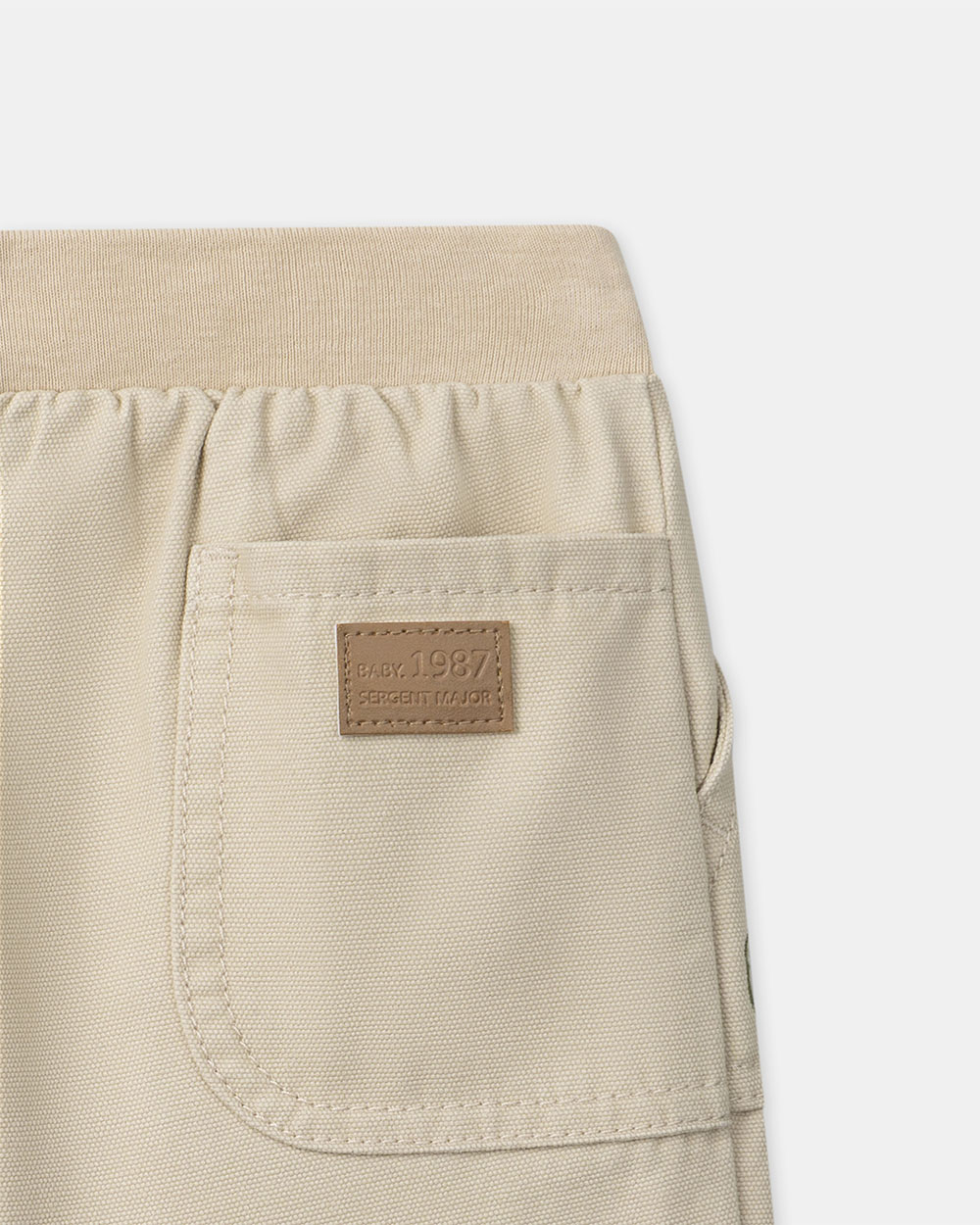 Pants with teddy bear embroidery Beige colour Sergent Major