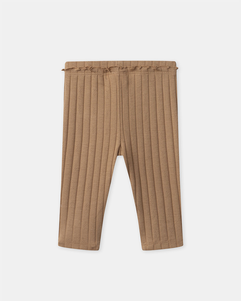 Ruffled ribbed leggings Brown colour  Sergent Major