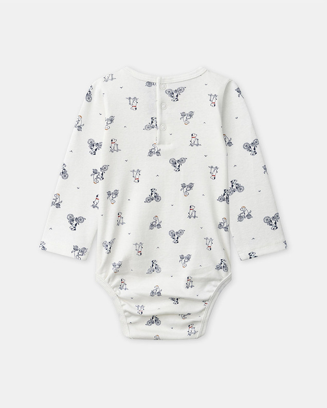 Dog print bodysuit Ecru colour  Sergent Major