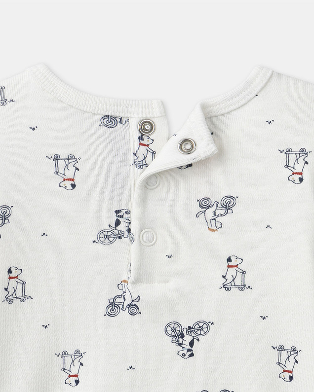 Dog print bodysuit Ecru colour  Sergent Major