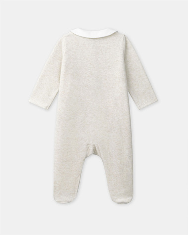 Sleepsuit with giraffe embroidery Beige colour  Sergent Major