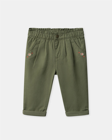 Adjustable twill pants Khaki colour  Sergent Major