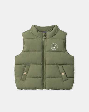 Sleeveless quilted jacket Khaki colour  Sergent Major