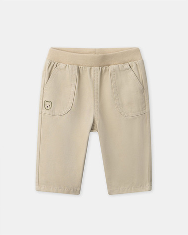 Pants with teddy bear embroidery Beige colour  Sergent Major