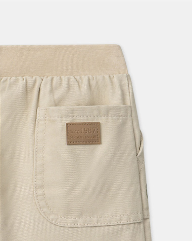 Pants with teddy bear embroidery Beige colour  Sergent Major