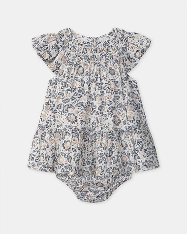 Floral print dress and bloomers Grey colour  Sergent Major