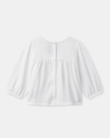 Blouse with floral embroidery Ecru colour  Sergent Major