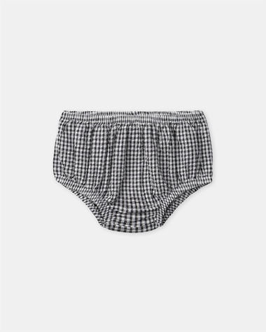 Gingham dress and bloomers Dark grey colour  Sergent Major