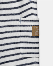 Striped jogging bottoms with drawstring Navy blue colour Sergent Major
