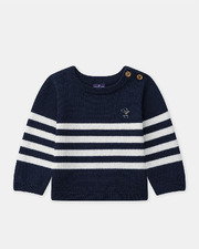 Striped cotton jumper Navy blue colour  Sergent Major