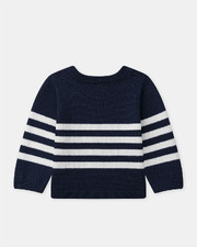 Striped cotton jumper Navy blue colour  Sergent Major