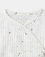 Set with top, trousers and leaf print hat Ecru colour  Sergent Major