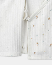 Set with top, trousers and leaf print hat Ecru colour  Sergent Major