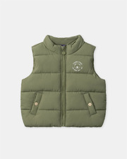 Sleeveless quilted jacket Khaki colour Sergent Major