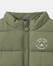 Sleeveless quilted jacket Khaki colour Sergent Major