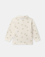 Bear print polo shirt Ecru colour  Sergent Major