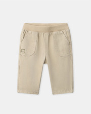 Pants with teddy bear embroidery Beige colour Sergent Major