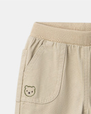 Pants with teddy bear embroidery Beige colour Sergent Major