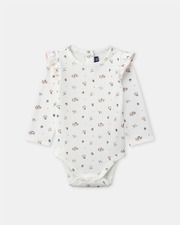 Denim pinafore dress + bodysuit set Blue colour  Sergent Major