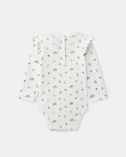 Denim pinafore dress + bodysuit set Blue colour  Sergent Major