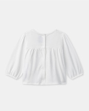 Blouse with floral embroidery Ecru colour  Sergent Major