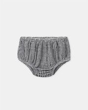 Gingham dress and bloomers Dark grey colour  Sergent Major