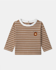 Long-sleeved striped T-shirt Brown colour  Sergent Major