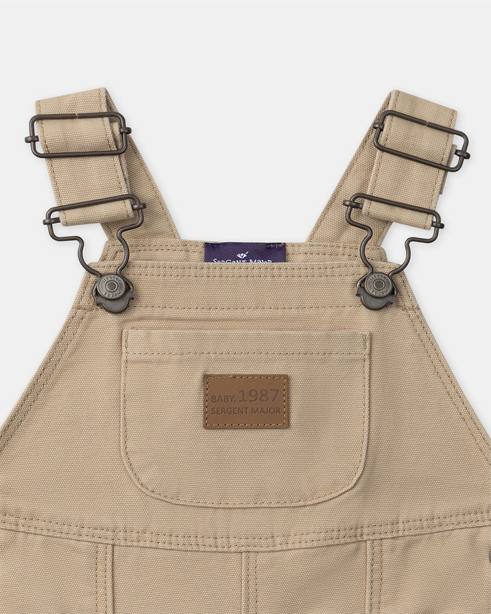 Long cotton dungarees Beige colour  Sergent Major