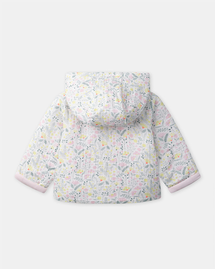 Floral print hooded jacket Pink colour  Sergent Major
