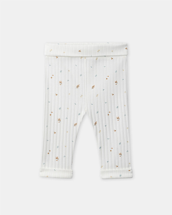 Set with top, trousers and leaf print hat Ecru colour  Sergent Major