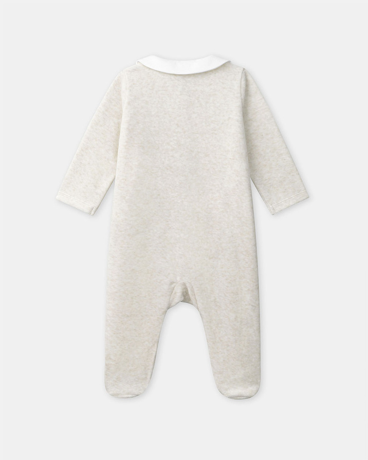 Sleepsuit with giraffe embroidery Beige colour  Sergent Major