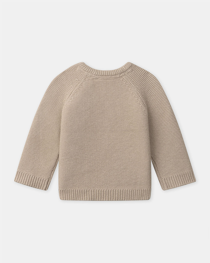 Bear embroidered sweater Beige colour  Sergent Major