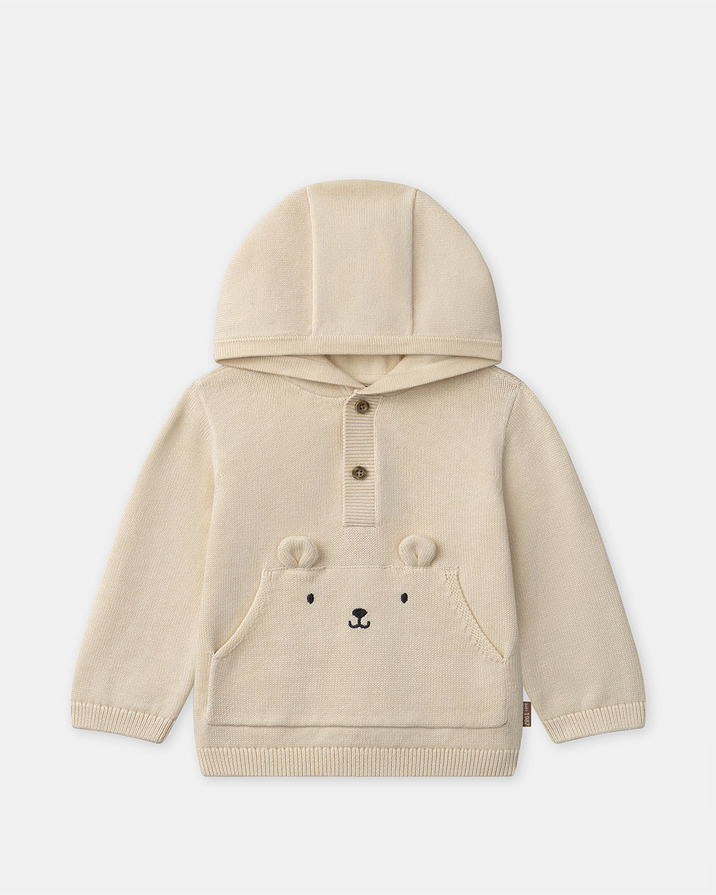 Animal print hoodie Beige colour Sergent Major
