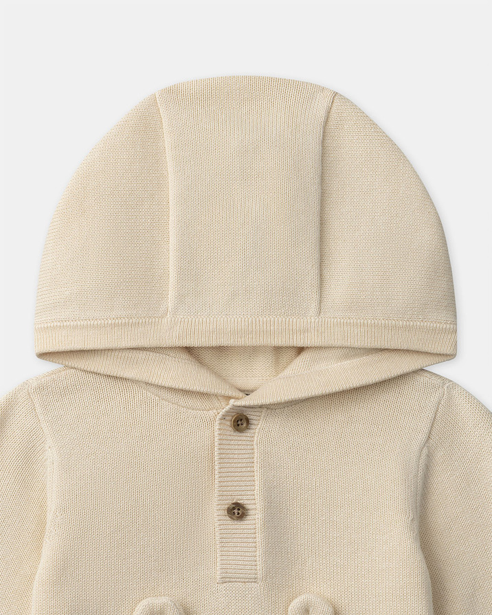 Animal print hoodie Beige colour Sergent Major
