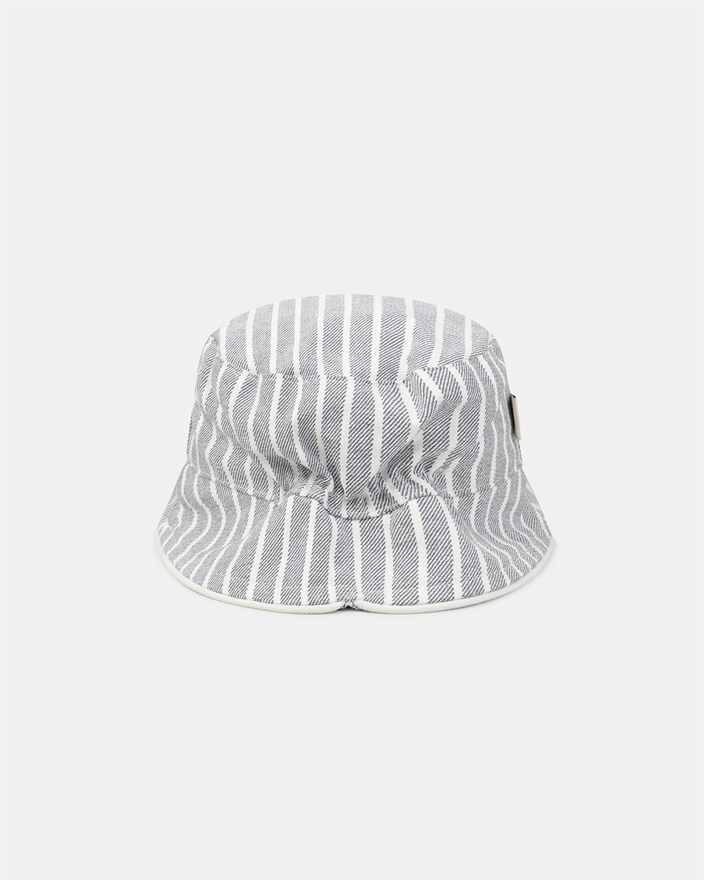 Striped hat with zebra patch Grey colour Sergent Major