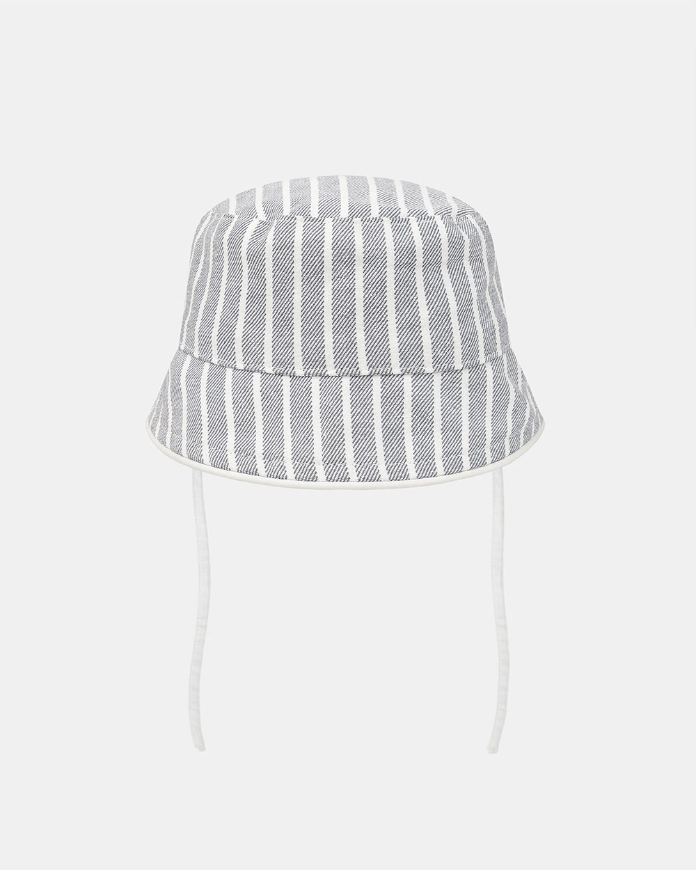 Striped hat with zebra patch Grey colour Sergent Major