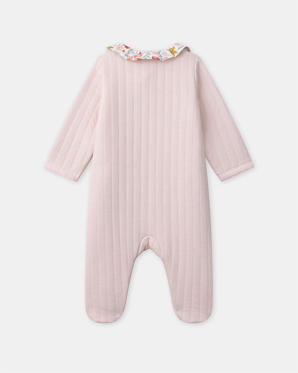 Pink romper with ruffled collar Pink colour  Sergent Major