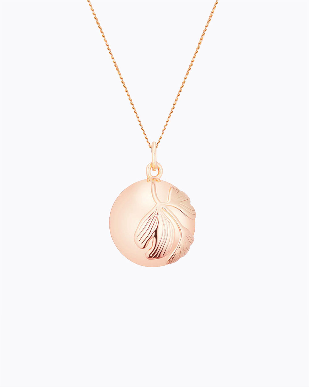 Pregnancy bola Ginkgo Rosegold colour on chain  Ilado