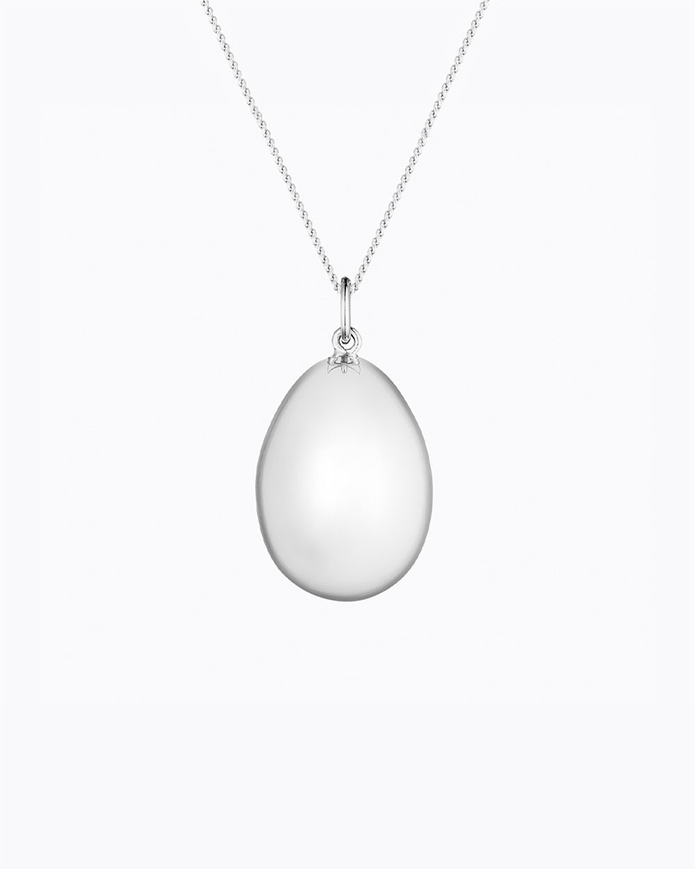 Pregnancy bola Ova Silver colour on chain  Ilado
