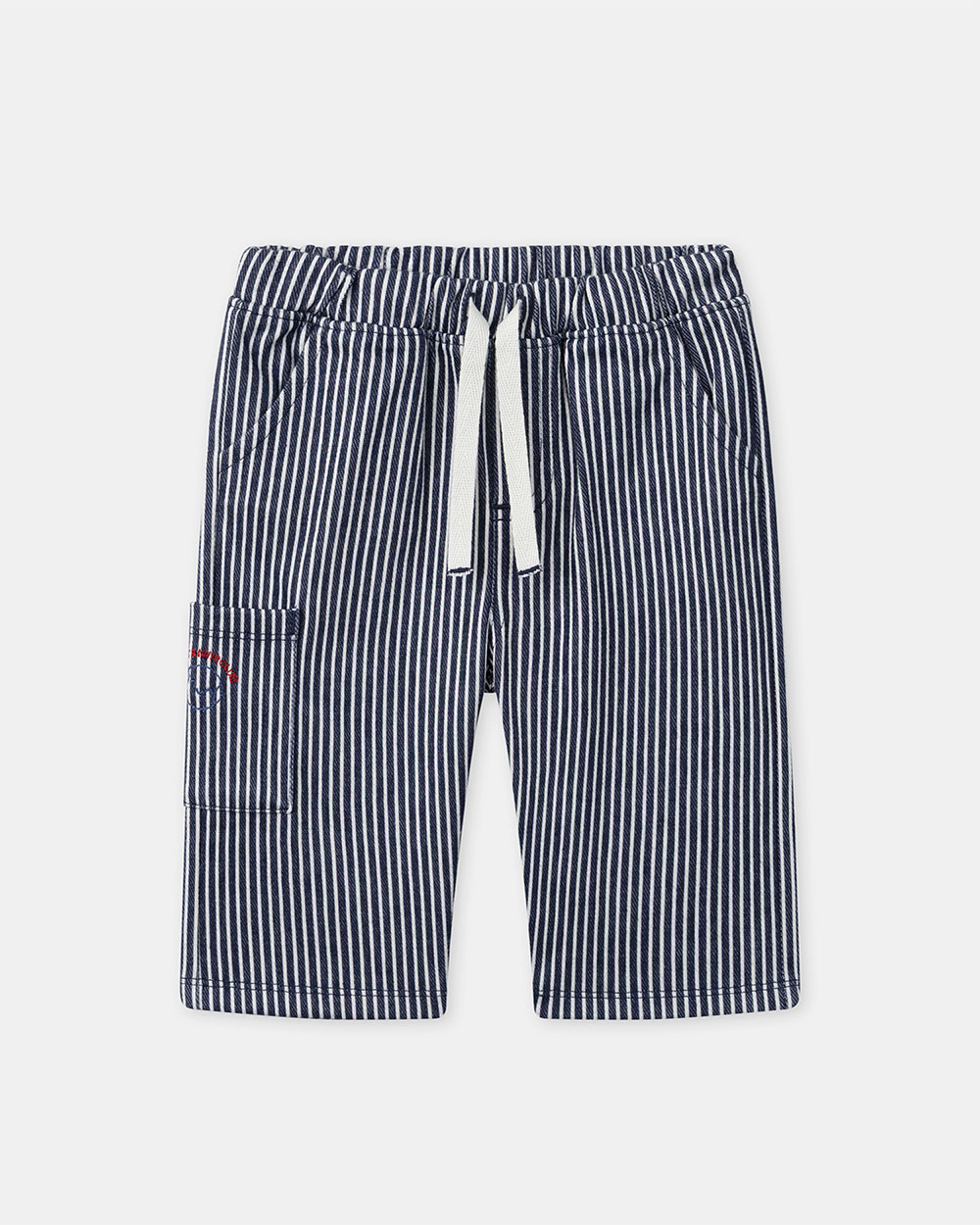 Striped trousers with drawstring Navy blue colour Sergent Major