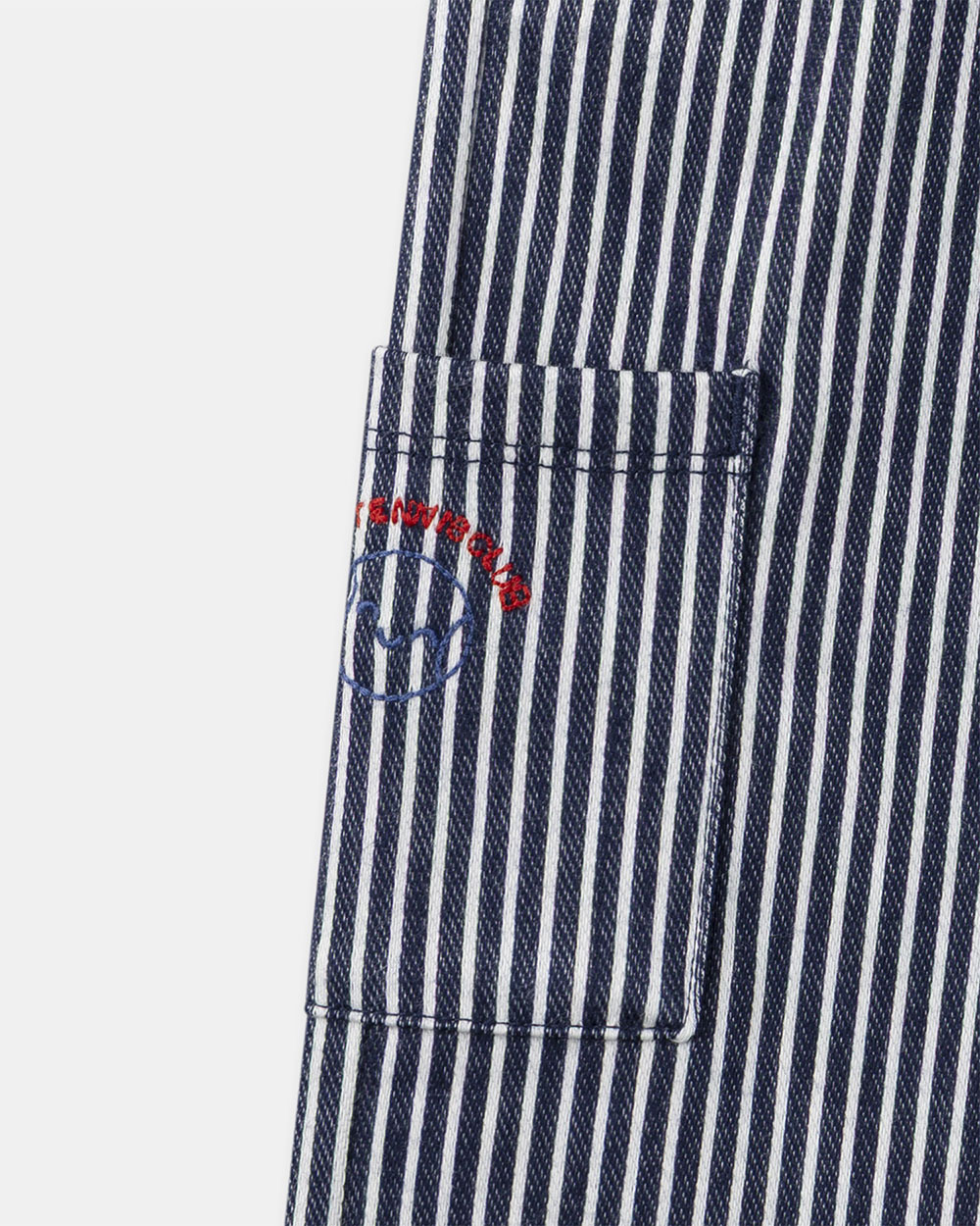 Striped trousers with drawstring Navy blue colour Sergent Major