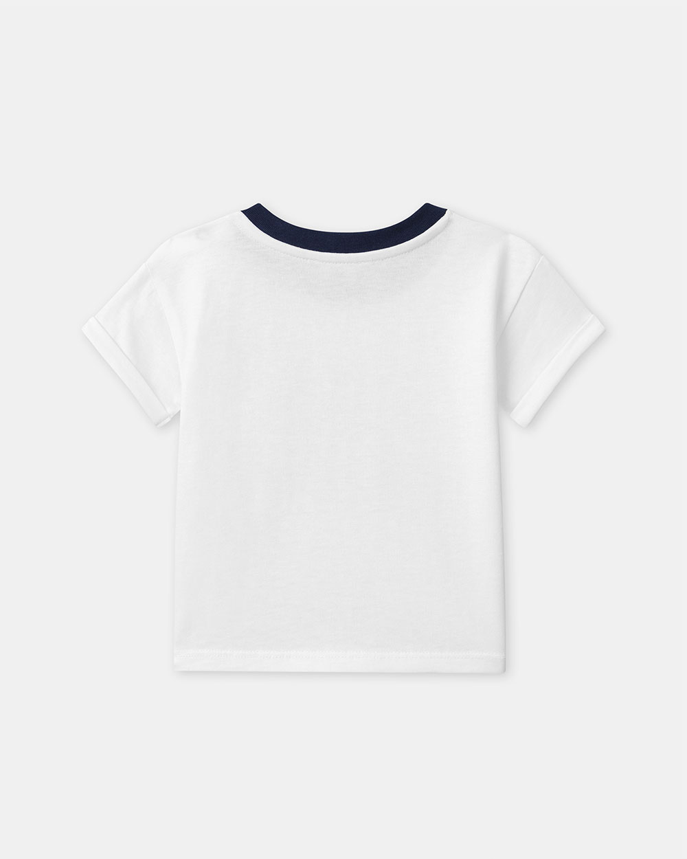 Short-sleeved T-shirt with tennis motif Ecru colour  Sergent Major