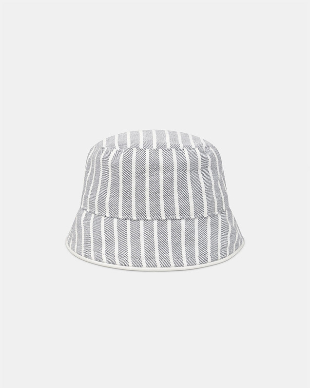 Striped hat with zebra patch Grey colour  Sergent Major