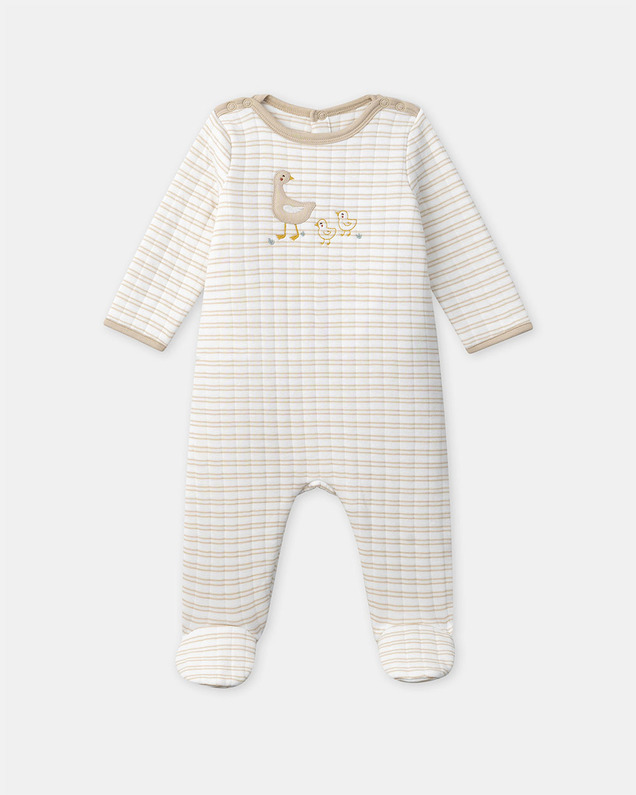Goose embroidered onesie Beige colour  Sergent Major