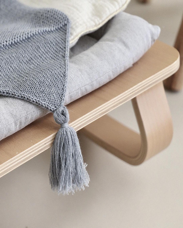 Swaddling cocoon Blue-grey colour  Ilado