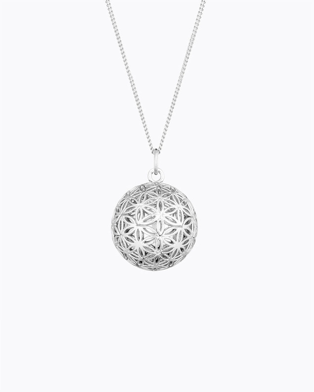 Pregnancy bola Flower of life Silver colour on chain  Ilado