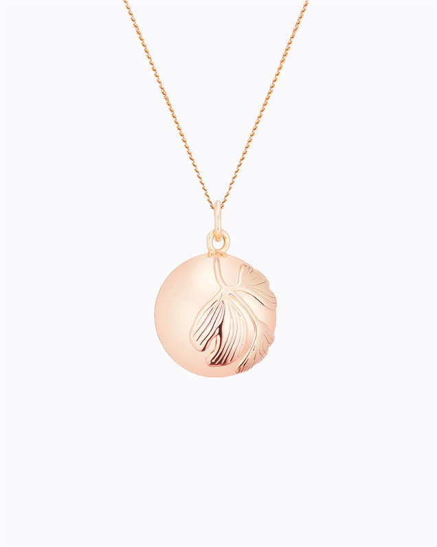 Pregnancy bola Ginkgo Rosegold colour on chain  Ilado