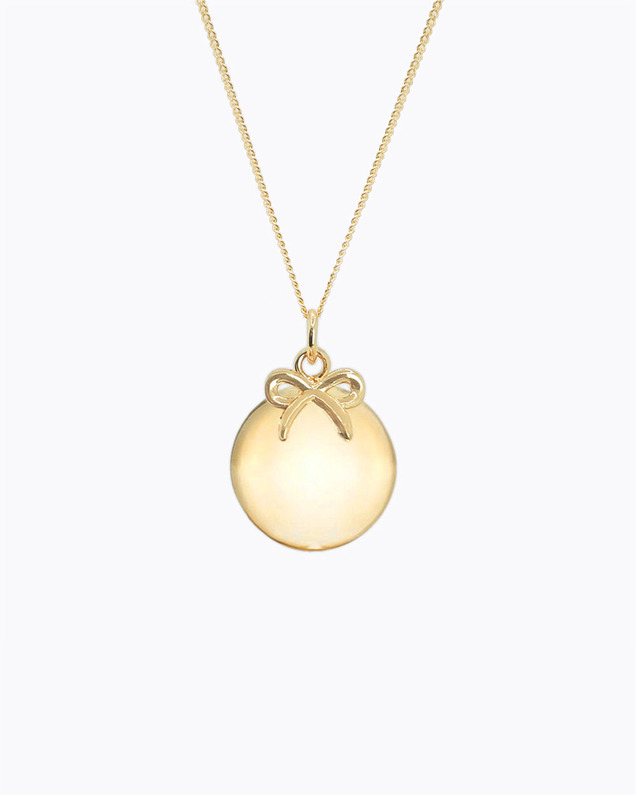 Pregnancy bola Link Yellow gold colour on chain  Ilado