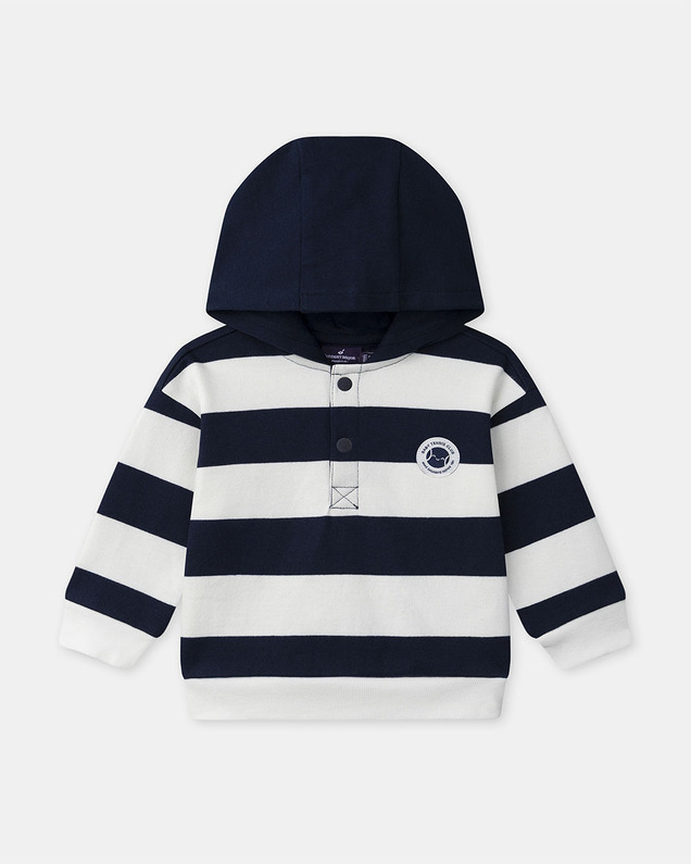 Striped hoodie Navy blue colour  Sergent Major